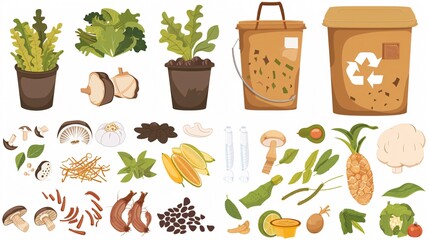 Professional Collection of Biodegradable Food Scraps Organic Waste