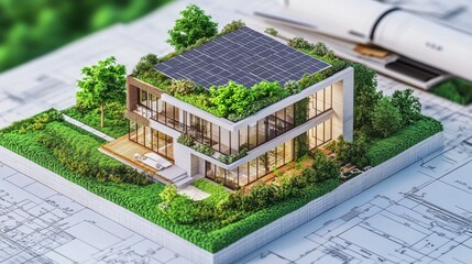 Unveiling the importance of digital concept illustrations in green building design.