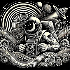 black and white background