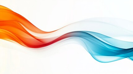 Obraz premium Abstract wave design with flowing colors creating a smooth, modern visual effect.