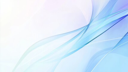 Naklejka premium Abstract waves in soft blue and white tones creating a calming background.