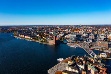 Obraz premium Stockholm aus der Luft