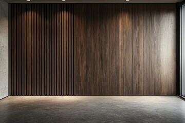 Textured Wooden Wall Panels Featuring Natural Dark Brown Grain Patterns for Rustic and Modern Interior Design Applications