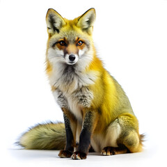 Fototapeta premium Red fox isolated on white background