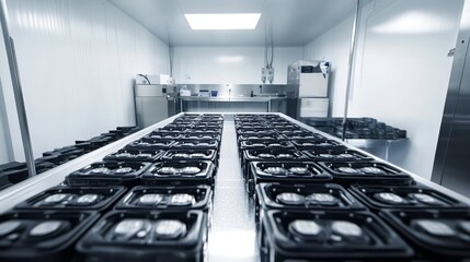 Obraz premium Modern Food Packaging Facility Interior Design