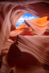 Obraz premium Antelope Canyon - located on Navajo land near Page, Arizona, USA