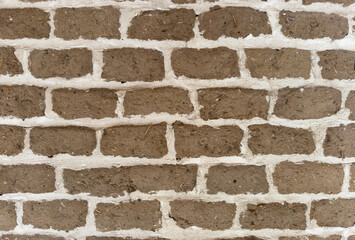 ladiri - mud and straw bricks typical of old buildings in Sardinia.