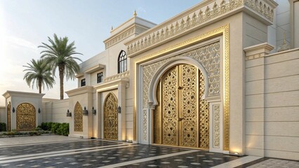 Fototapeta premium Luxury Metalwork Gates for High-End Residences 