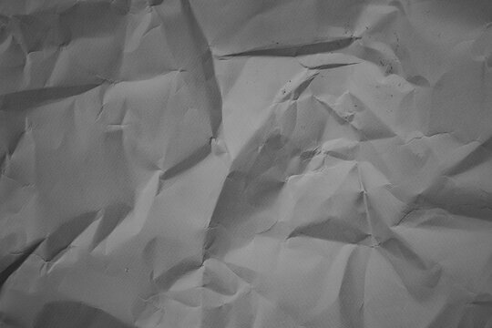 Old grey grunge crumpled paper texture. Blackboard. Crumpled facture. Dark minimalism aesthetic