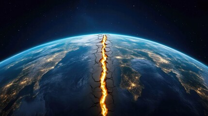 Fiery Plate Boundaries Exposed from Space