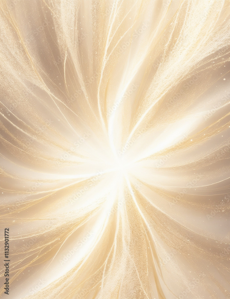 Wall mural abstract background with rays - abstract light golden background - generative ai