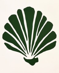 Dark Green Shell Silhouette