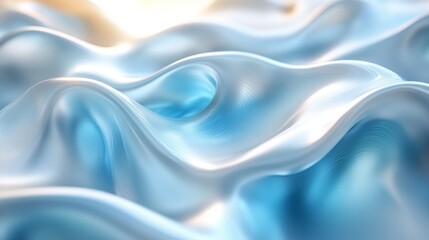 Obraz premium Abstract Blue Liquid Wave Background