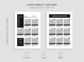 2 Page Product Catalog Flyer Design Template