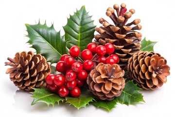 Fototapeta premium christmas decoration isolated on white