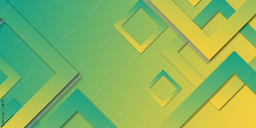 Poster gradient yellow and green abstract background. Vector abstract graphic design banner pattern background template. Abstract. shining banner background and layer elements vector for presentation. 