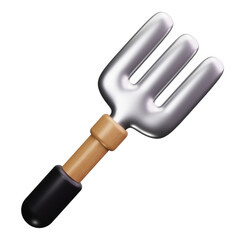 Gardening Fork 3d Render Icons