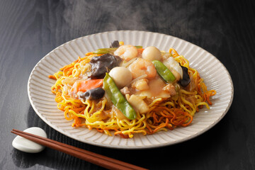 あんかけ焼きそば　Ankake yakisoba
