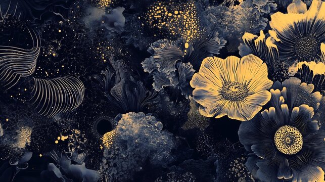 Dark Floral Fantasy Art