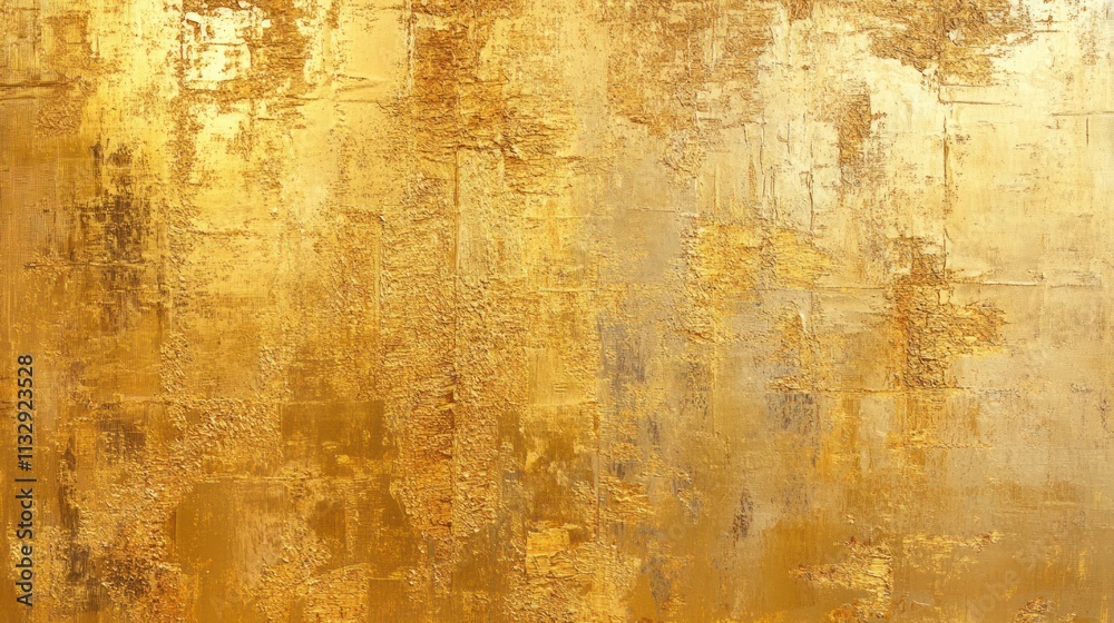 Poster a textured golden surface with abstract patterns, evoking luxury and warmth.