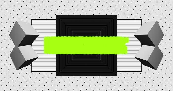 Abstract geometry animation background.
