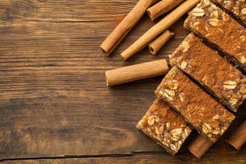 Spicy Granola Bars with Cinnamon and Ginger