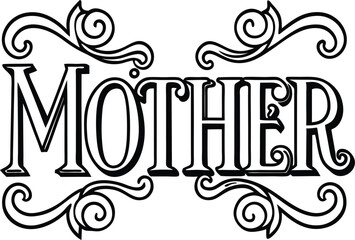 Obraz premium Celebrate Mother’s Day with elegant mother and baby line art vector illustrations featuring loving moments, family bonds