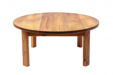 This round wooden table showcases a natural finish and sturdy construction, perfect for dining or casual gatherings. Its design complements modern interiors, providing a warm and inviting atmosphere f