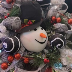 christmas decoration with snowman