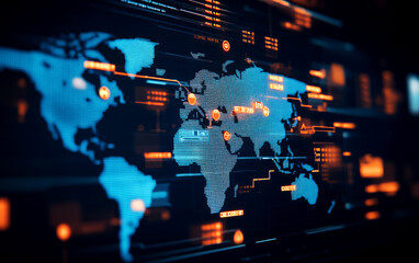 Forensic expert examining global pathology trends digital environment visual data analysis innovative insights for modern forensics