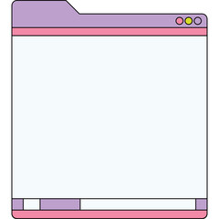 Obraz premium Computer Frame Illustration