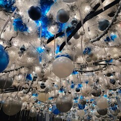 blue christmas decoration