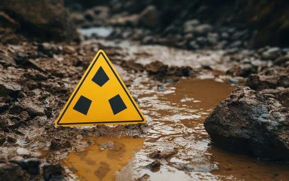 health warning concept. A detailed view of a government-issued leaflet providing safety guidelines for a water contamination warning