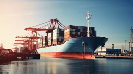 container cargo freight ship