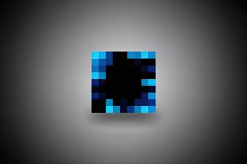 Obraz premium Vibrant Geometric Pixel Squares with Gradient Background for Striking Visual Design