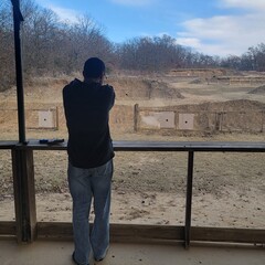 Boy on Gun Range