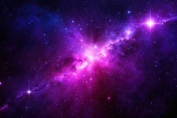 Fototapeta premium Cosmic Purple Star Brightness Overlay Filter Effect