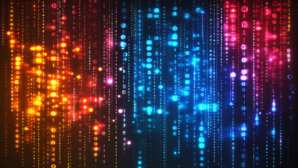 Cyber security illustrations. Data security. cyber safety. Data Protection. yber Security Firewall with Binary Code Background