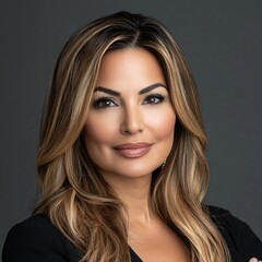 Naklejka premium Confident Woman Portrait Headshot Business Professional Corporate Attractive Female Executive