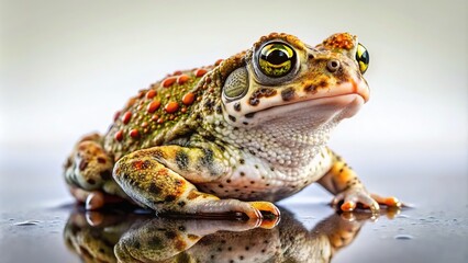 Fototapeta premium Isolated Natterjack Toad Minimalist Photo