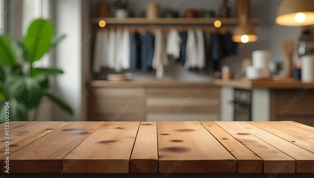 Poster ooden table with a beautiful textured finish serves as a stylish backdrop for various material products and advertisements in promotional images._00001_
