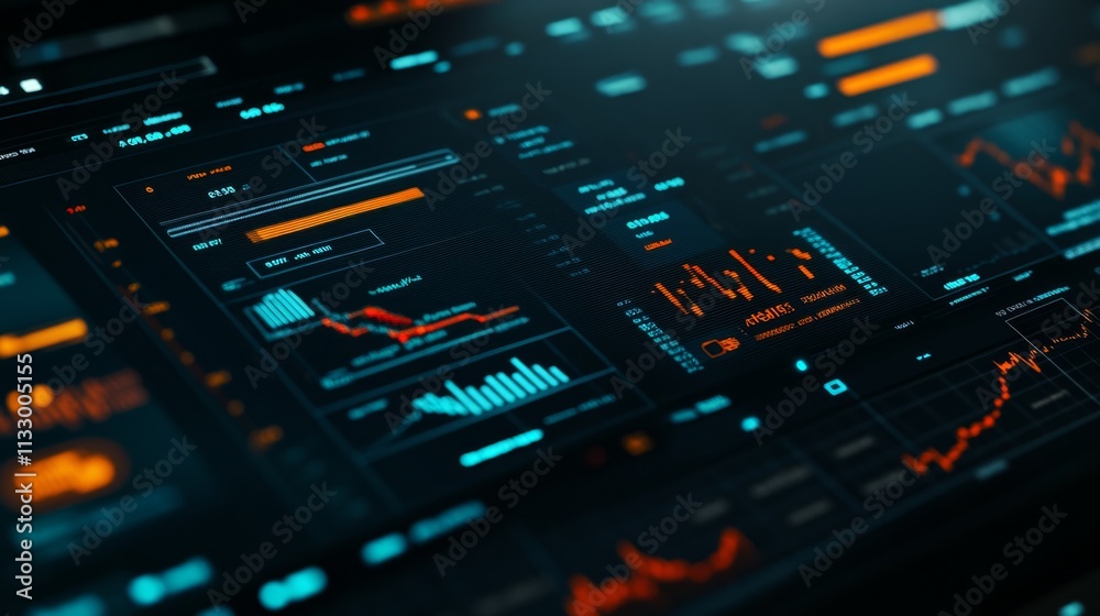 Poster data analysis dashboard insights business environment digital content modern technology dynamic view