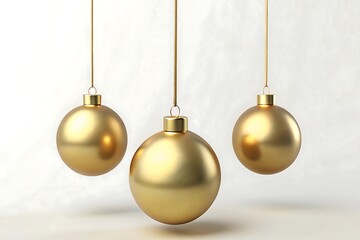 gold christmas balls