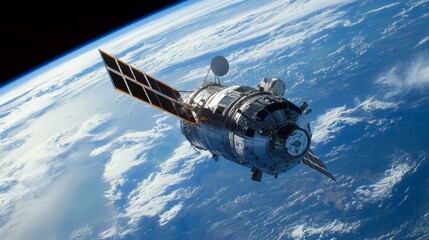 Obraz premium space station, orbital structure, futuristic habitat