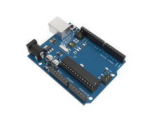 PCB printed circuit board isolated on transparent background png