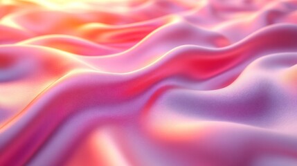 Obraz premium A smooth, flowing texture with soft pink and orange hues, evoking a sense of calm.