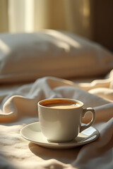Fototapeta premium Find comfort in a warm cup, calming thoughts, and rejuvenating moments that refresh the mind and body during daily relaxation periods._00001_