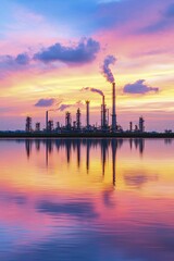 Naklejka premium Grasping refinery margins and their influence on fluctuations within oil market behavior.