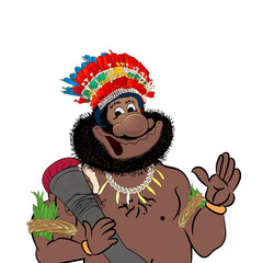 Eastern Highlands 2D Character in traditional Attire