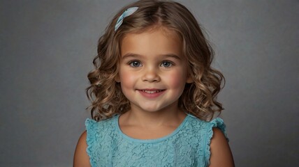 Naklejka premium portrait of a little girl